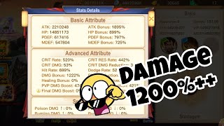 WoW Damage bonus 1200 Kita Test PVP aja Kuy 🏋️  Dynasty Heroes [upl. by Marelya]