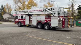 Calgary fire station 19  tower 19 backing in [upl. by Eob]