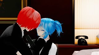 【MMD 暗殺教室】Crazy In Love【Akabane Karma amp Shiota Nagisa】 [upl. by Irol968]