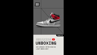 Jordan 1 Retro High Light Smoke Grey Review  555088126 Sneakers Unboxing shorts [upl. by Meletius]