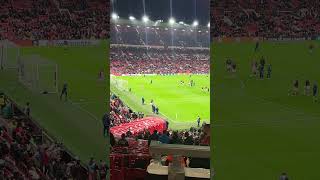 Amad Diallo SHOOTING PRACTICE Warm Up manchesterunited football [upl. by Orferd]