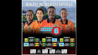 Grenada Vs Dominica Winlott Inc WICB U15 SUPER 50Cumberland [upl. by Atibat]