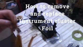 Vanagon Instrument Foil Replacement Voice over instructions [upl. by Gibbie]