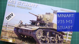 Miniart 135 M3 Stuart Initial Prod 35401 Review [upl. by Leor853]