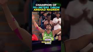 Arshad Nadeem  Champion of 90 Meter Javelin Throw Arshad Nadeem 9297 Meter Throw  Longest Throw [upl. by Ettevi]