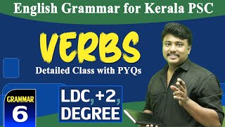 VERBS Detailed Class I Parts of Speech l English Grammar for LDC amp ALL PSC Exams by Jafar Sadik [upl. by Linden]