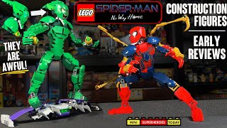 EARLY REVIEW LEGO SpiderMan and Green Goblin Construction Figures THEYRE AWFUL [upl. by Ahseele]