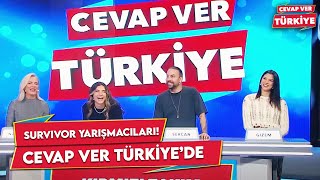 İlk Program Yarışmacılarımız Survivordan Geliyor  Cevap Ver Türkiye 1 Bölüm [upl. by Peursem633]