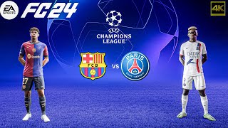 FC 24  Barcelona Vs PSG  FtYamalOsimhen  Champions League FINAL Full Match  4K60 [upl. by Lehet414]