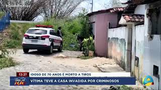 Cidade em Ação  Idoso de 70 anos tem casa invadida por criminosos e é morto a tiros [upl. by Easton405]