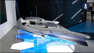 New ship designs at MADEX 2023 HHI and Hanwha Ocean [upl. by Rimaj760]