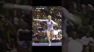 She shut the commentator right up😂 gymnastics olympics commentator [upl. by Morrissey]