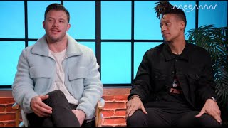 The Real Bros Of Simi Valley Jimmy Tatro And Christian A Pierce On How They Met And More  MEAWW [upl. by Ahseer]