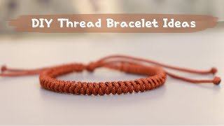 Easy Thread Bracelet Ideas  How To Make Bracelets At Home  Creationampyou [upl. by Lymann]