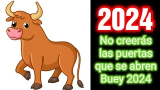 HORÓSCOPO CHINO 2024  Predicciones para el signo del Buey para el año 2024  Intuición Comprobada [upl. by Torray]