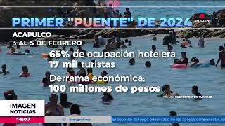 38 mil turistas visitaron Acapulco durante el primer puente del 2024  Noticias con Crystal Mendivil [upl. by Gebelein]