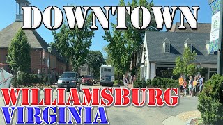 Williamsburg  Virginia  4K Downtown Drive [upl. by Can584]