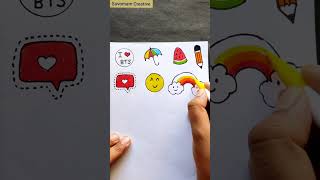 Stickers at home idea  Handmade stickers  DIY stickers  handmade DIY  shorts [upl. by Fatma853]