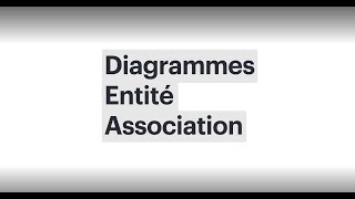 Faire un diagramme entitéassociation  Tutoriel [upl. by Nautna687]