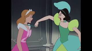 Cinderella 1950  The Stepsisters Destroys Cinderellas Dress [upl. by Derfnam]