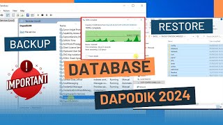 Tutorial Cara Backup dan Restore Database Dapodik 2024 Dengan Benar [upl. by Dnalro]