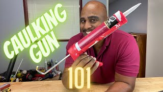 HOW TO USE A CAULKING GUN FOR THE FIRST TIME [upl. by Michelina]