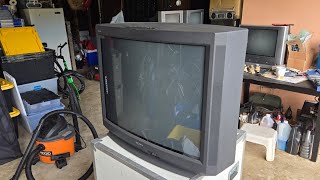 Sonys Giant CRT gets a refresh  The KV35V36 [upl. by Ellivro]