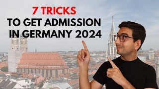 7 tricks to get admission in germany 2024  study in germany [upl. by Lawrenson]