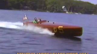 Baby Bootlegger a 1920s Mahogany Speedboat on Lake Winnipesaukee 1988 [upl. by Yemaj883]