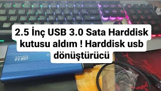 25 İnç USB 30 Sata Harddisk kutusu aldım  Harddisk usb dönüştürücü Nasıl takılır izleyin [upl. by Tufts]