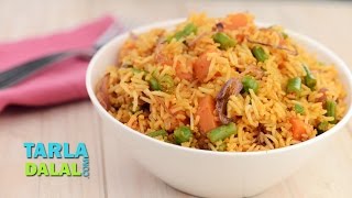 Spicy Vegetable Pulao by Tarla Dalal [upl. by Akimert965]