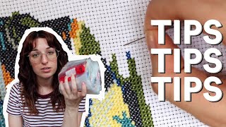 cross stitch tips for all you beginners out there [upl. by Nylle]