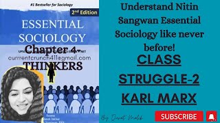 CHAPTER 4 Essential Sociology Nitin Sangwan Alienation Theory of Class struggle [upl. by Elwina]