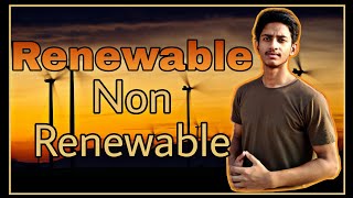 Renewable and Non Renewable Energy Sources In Hindi [upl. by Gettings672]