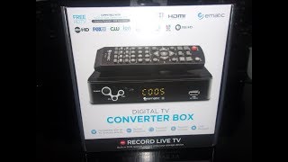 EMATIC DIGITAL TV CONVERTER BOX HOW TO [upl. by Yentirb979]