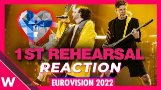 Finland First Rehearsal The Rasmus quotJezebelquot  Eurovision 2022 Reaction [upl. by Illek]