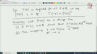 Semigroup and its infinitesimal generator swayamprabha CH38SP [upl. by Yancey]