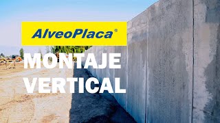 AlveoPlaca ® HORMIPRET Chile  Montaje Muro Vertical Prefabricado [upl. by Hilaire328]