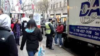 NYPD Cop slams door on man [upl. by Rajiv]