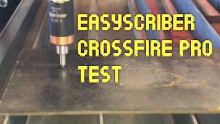 Easyscriber and Inkscape with Crossfire Pro CNC table [upl. by Northrup365]