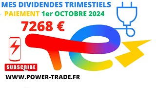 Mes dividendes Trimestriels Total Énergies [upl. by Dessma]