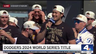 Full speech Shohei Ohtani thanks fans in English at Dodger Stadium [upl. by Nolte]