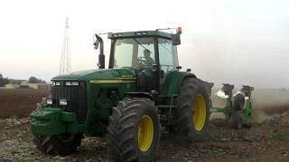 Ploughing and Drilling  John Deere 8400 w open pipe  Pure Sound  Goense Farms [upl. by Lorrayne]