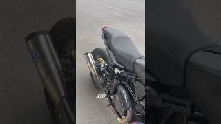 Motocrew FTR 1200 exhaust sound samps straight pipe [upl. by Neellek]