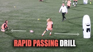 SoccerCoachTV  High Intensity Rapid Passing Drill [upl. by Yenatirb]