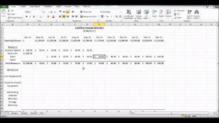 How to Create a Cash Flow Forecast using Microsoft Excel  Basic Cashflow Forecast [upl. by Stedman]