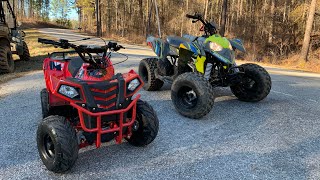 Polaris Outlaw 110 VS Off Brand Who Is Going To Win Circle C Outdoors ToSpeed on Polaris Outlaw 110 [upl. by Aara951]