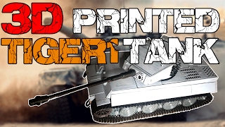 3D printed Tiger 1 tank free stl files [upl. by Barvick]