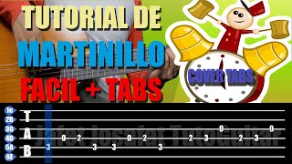 ⭐Como Tocar🔔MARTINILLO🔔 En Guitarra AcústicaTutorial Para Principiantes Fácil TablaturaPunteo [upl. by Anida280]