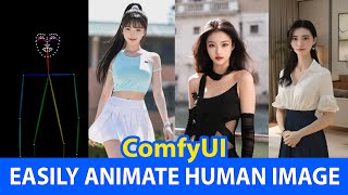 ComfyUI  MimicMotion  Human Motion Video Generation Img2Vid [upl. by Suelo293]